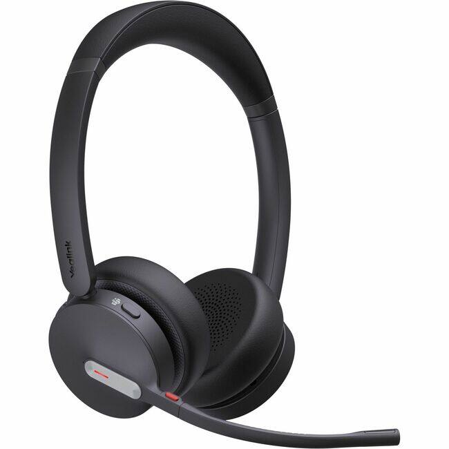 Front. Yealink - Yealink BH70 Bluetooth Headset - Microsoft Teams Certification - Stereo - USB Type C, USB Type A - Wired/Wireless - Black.