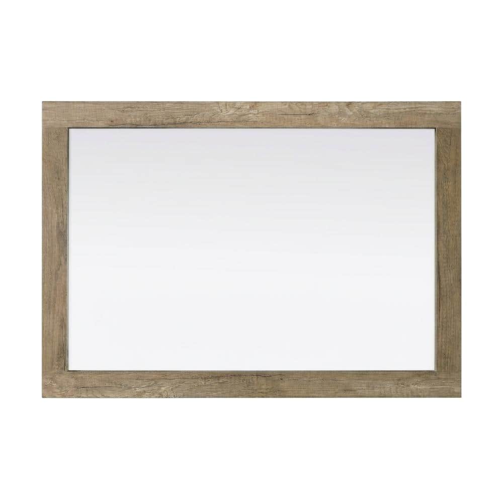 Elegant Kitchen and Bath - Noah Wooden Rectangle Mirror 24 x 36 - Natural Oak price history on PriceWatchPro