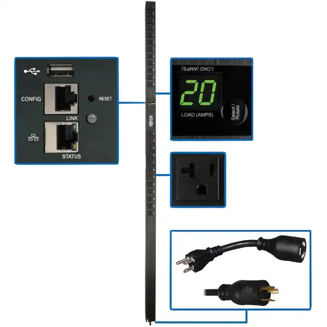 Single Phase Overload Module Tripp Lite by Eaton PDU 1.9kW Single Phase Switched PDU LX Interface ...