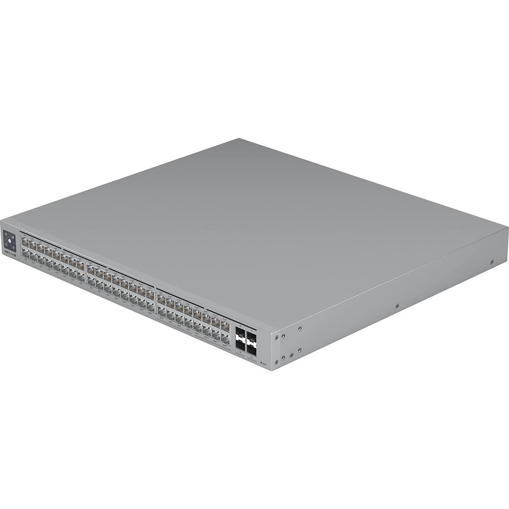 Alt View 6. Ubiquiti - Pro Max 48 48-Port 2.5G/1G PoE++ Compliant Managed Network Switch USW-Pro-Max-48-PoE - Gray.