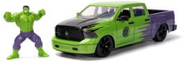 Jada Toys - 1:24 Marvel Avengers - Hollywood Rides - '14 Ram 1500 with Hulk Figure - Collectibles - Multicolor