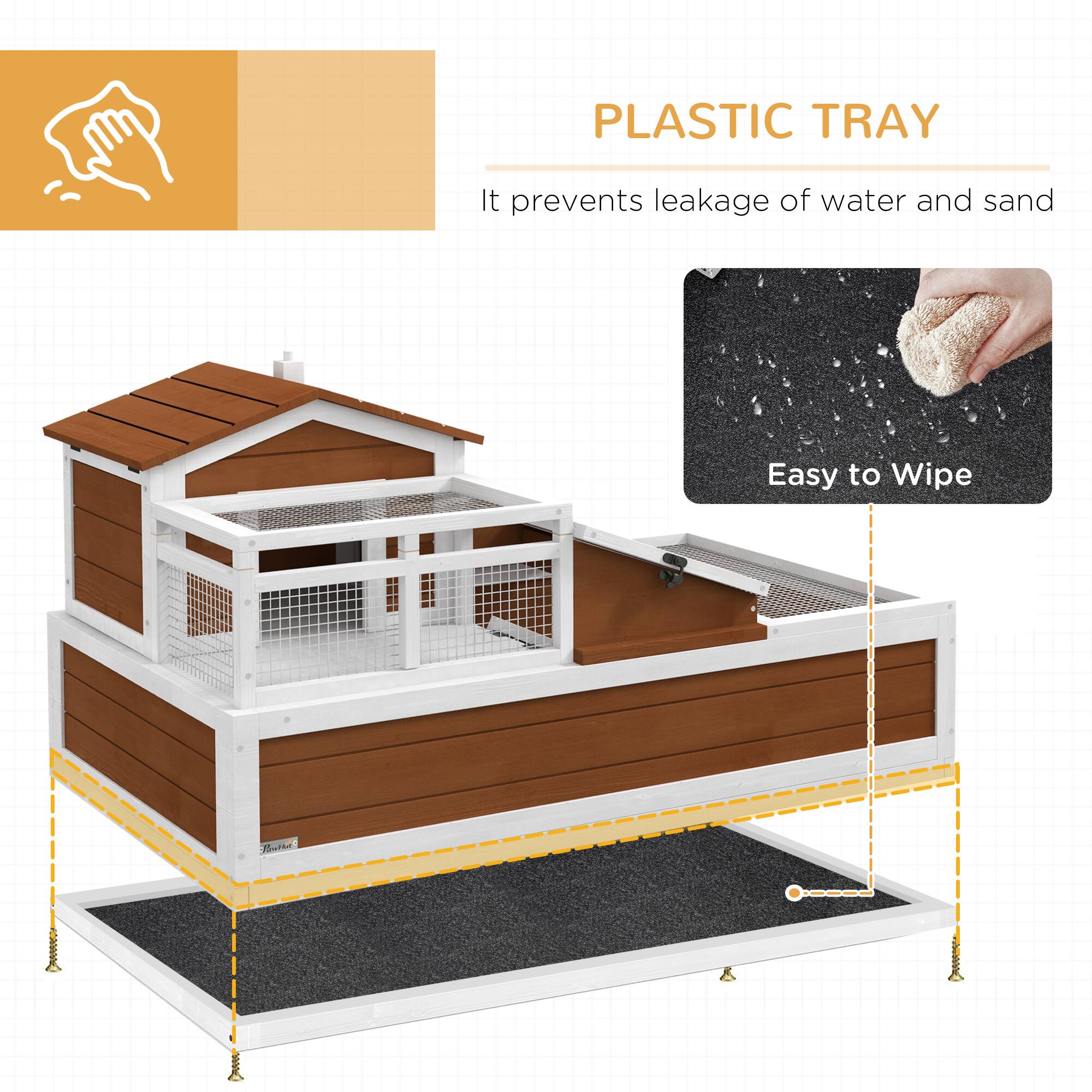 PLASTIC TRAY

It prevents leakage of water and sand

Easy to Wipe