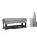 Alt View 11. Simpli Home - Saxon 44 inch Wide Traditional Rectangle Storage Ottoman Bench - Dove Gray.
