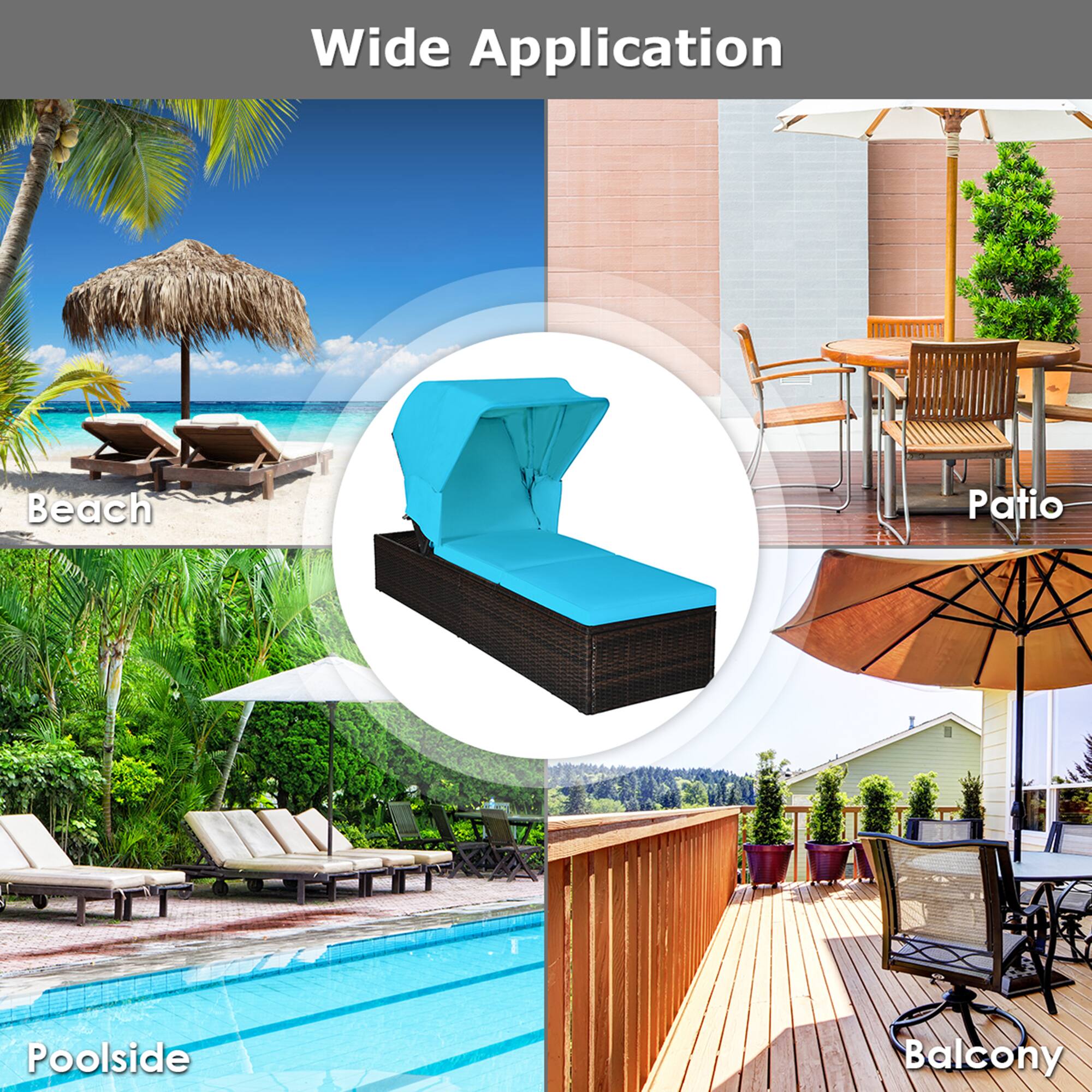 Wide Application

Beach
Patio
Poolside
Balcony
