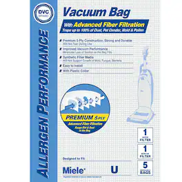 DVC - Miele Miele Vacuum Bags for Vacuum Part #MIR-1455A 2 Pack