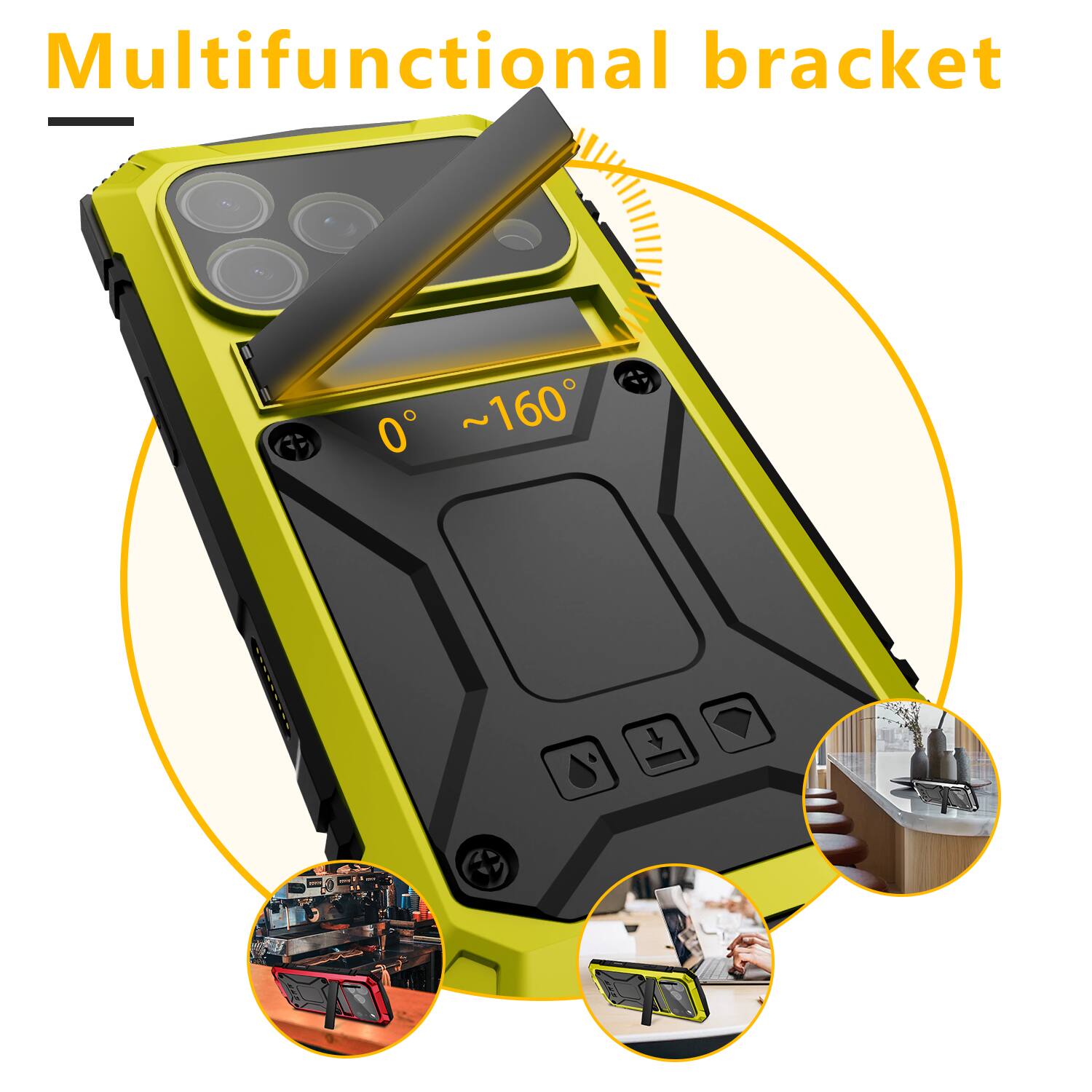 Multifunctional bracket

0° ~160°
