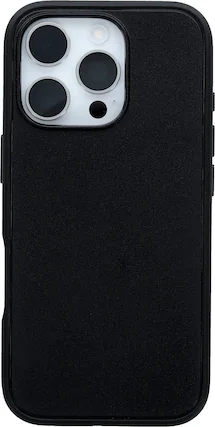 Front. OtterBox - Symmetry Series Hard Shell for MagSafe for Apple iPhone 16 Pro - Black.