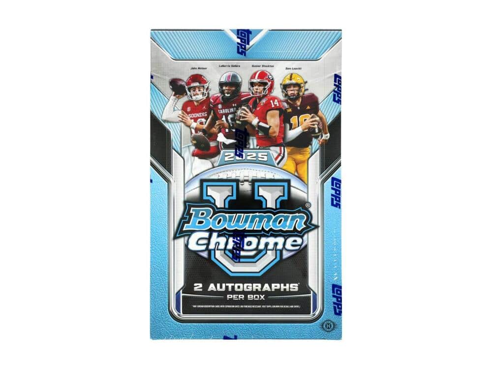2025 Bowman University Chrome Football Hobby Topps Brand Box