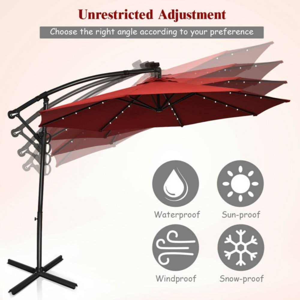 Unrestricted Adjustment  
Choose the right angle according to your preference  

Waterproof  
Sun-proof  
Windproof  
Snow-proof