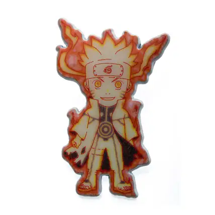 Front. SalesOne LLC - Naruto Shippuden Naruto Uzumaki On Fire Enamel Collector Pin - Orange.