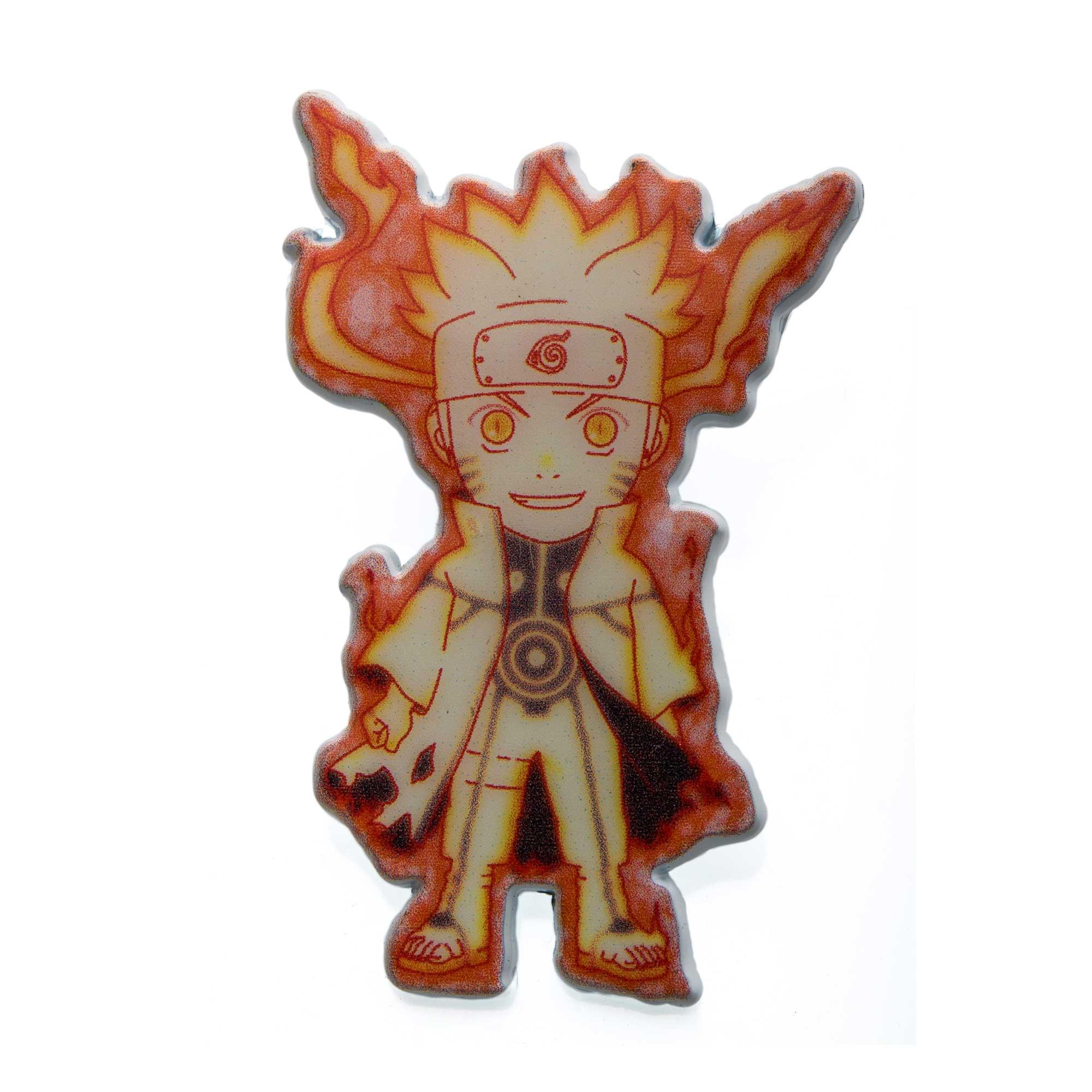 Front. SalesOne LLC - Naruto Shippuden Naruto Uzumaki On Fire Enamel Collector Pin - Orange.