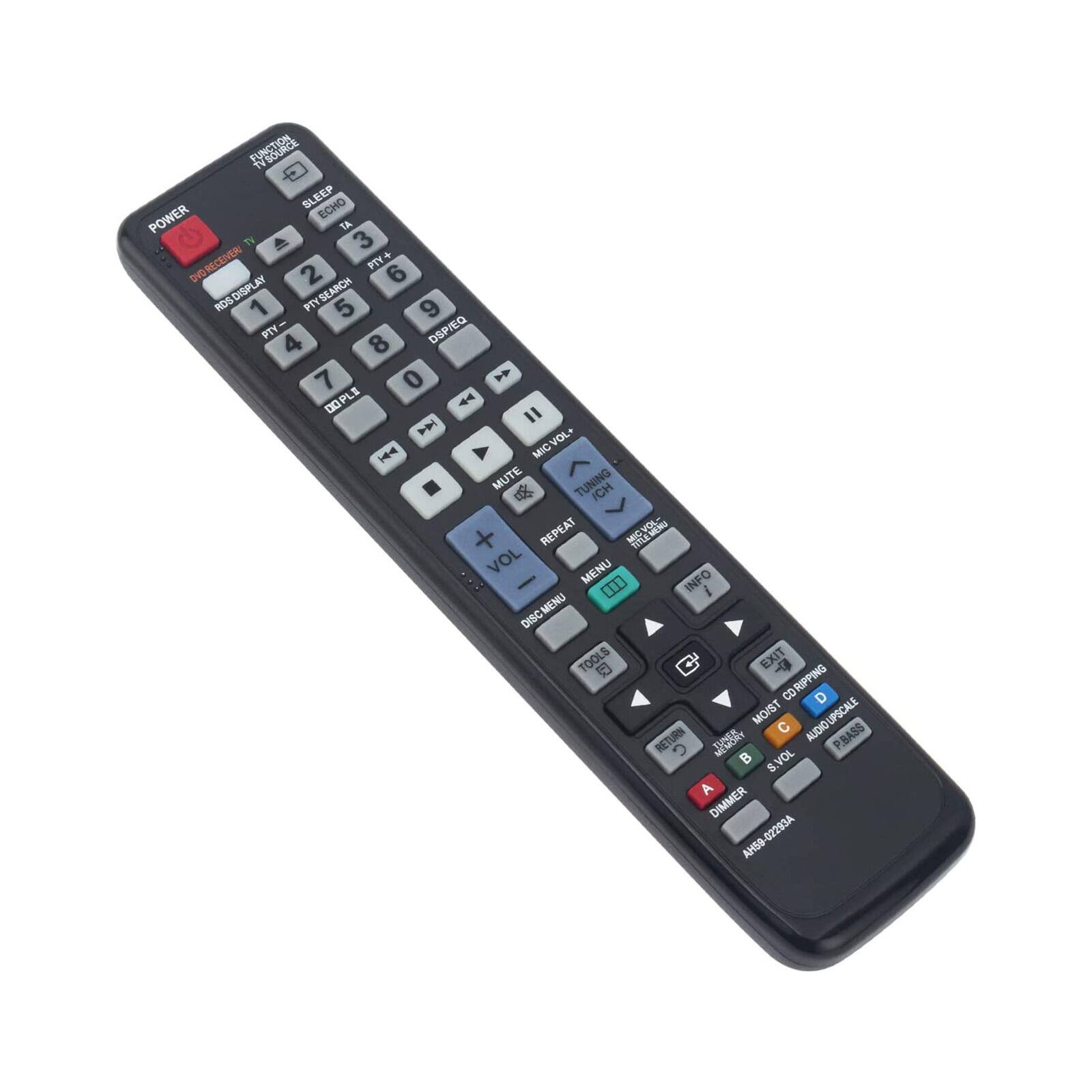 FUNCTION  
TV  
SLEEP  
ECHO  
POWER  
TA  
DVD RECENER  
PTV DVD  
2 6  
RDS DISPLAY  
PTY SEARCH  
5 9  
PTY 4 8  
OSD/EQ  
7 0  
DOPLE  
44"  
H  
MIC VOL  
MIC MUTE  
TUNING  
ICH  
+  
REPEAT  
MIC M  
VOL  
MENU  
-  
00  
INFO  
i  
MENU  
DISC  
TOOLS  
EXIT  
-9  
CORIPPING  
D  
MO/ST  
UPSCALE  
AUDIO RETURN  
JCA  
PBASS  
S.VOL  
8.  
A  
DIMMER  
02293A  
AHSO