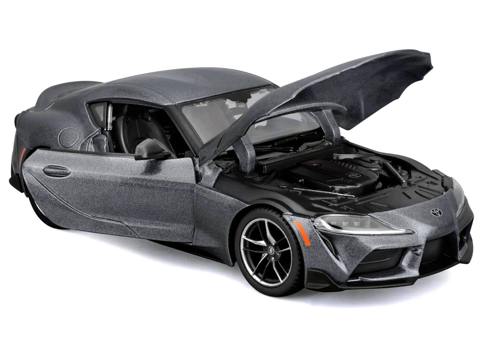 Alt View 1. Maisto - Toyota GR Supra Gray Metallic "Special Edition" Series 1/24 Diecast Model Car by Maisto.