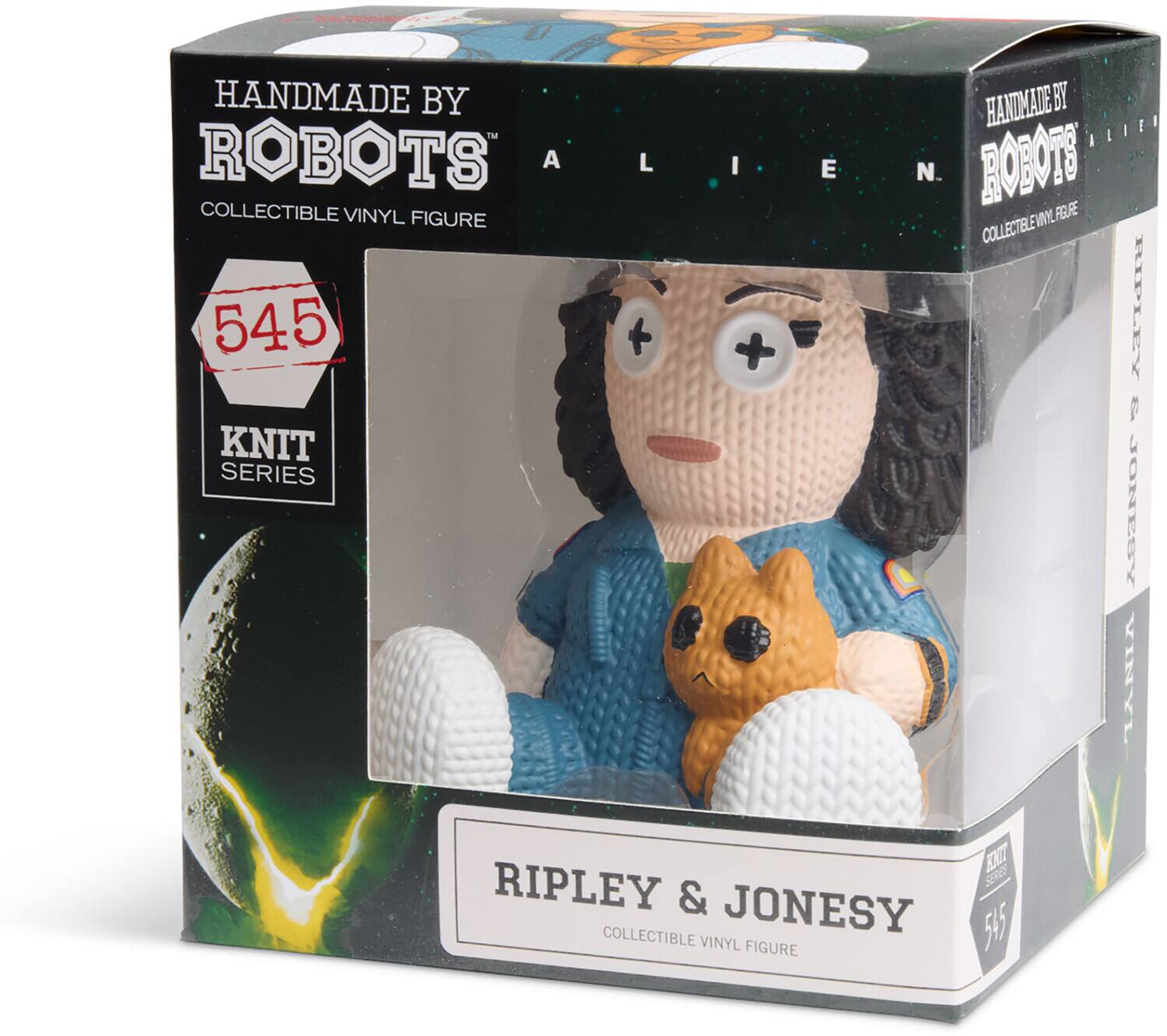 HANDMADE BY ROBOTS A COLLECTIBLE VINYL FIGURE 545 KNIT SERIES

HANDMADE BY ALIEN N. ROBOTS VIVYL FIGURE COLLECTIBLE RIPLEY & JONESY VINYL

KNIT RIPLEY & JONESY COLLECTIBLE VINYL FIGURE 545