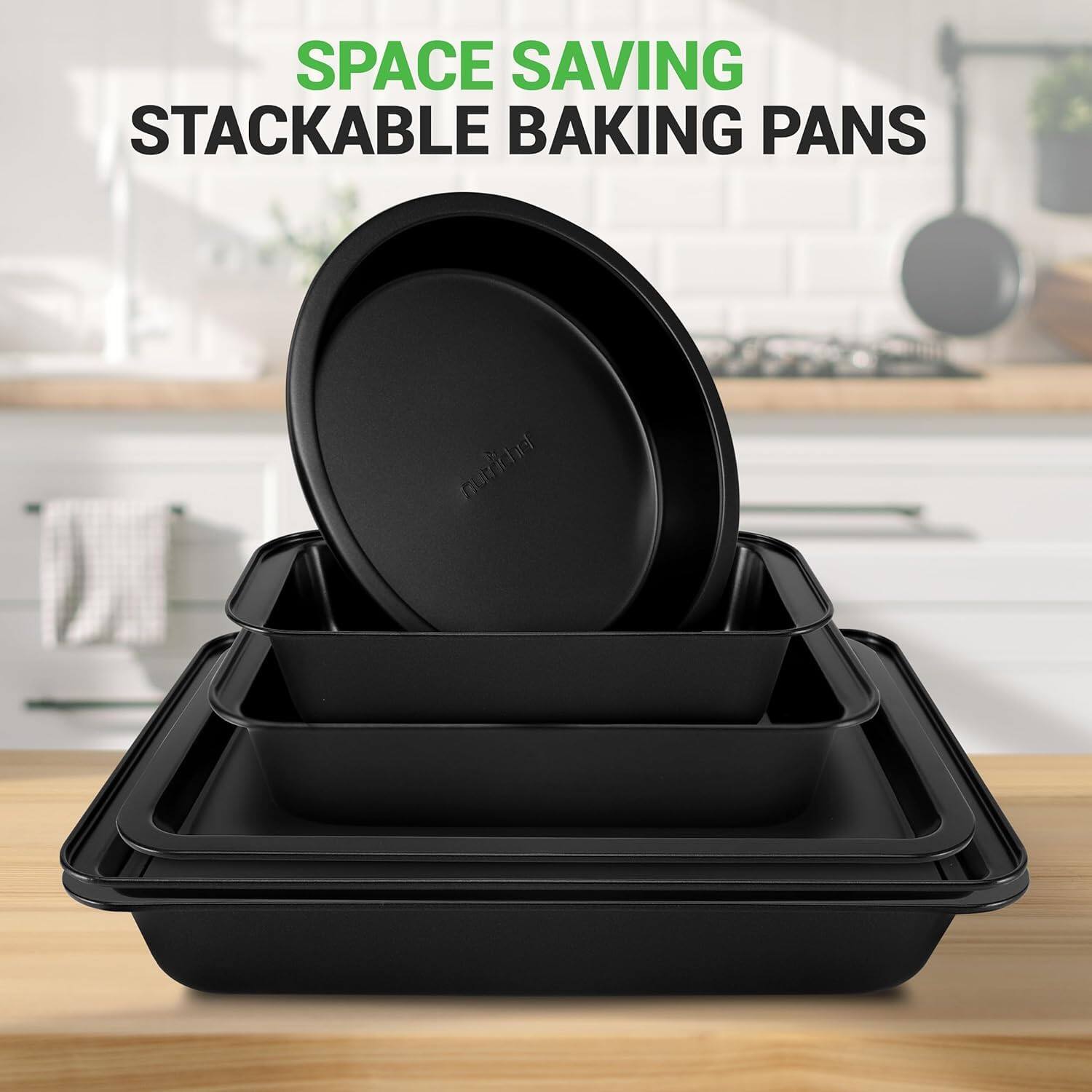 SPACE SAVING STACKABLE BAKING PANS