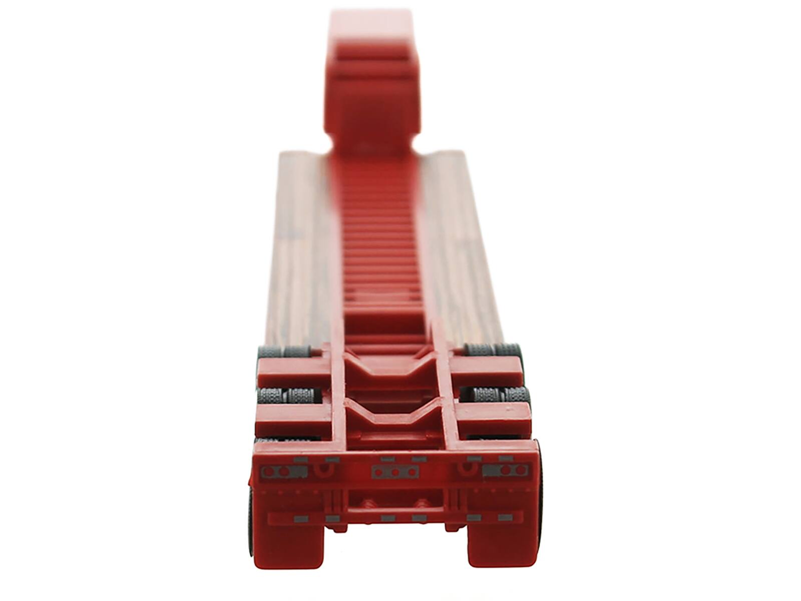 Alt View 2. HO Logistics Replicas - Low Boy Flatbed Trailer Red 1/87 (HO) Scale Plastic Model Car by HO Logistics.
