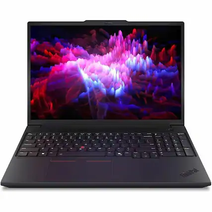 Front. Lenovo - P16v G3 4.50 GHz W11P64 32.0GB 1TB G5Perf 16 - ThinkPad P16v G3, Intel® Core™ Ultra 9 285H vPro® (E-cores - Black.