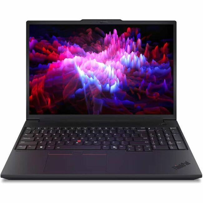 Front. Lenovo - P16v G3 4.50 GHz W11P64 32.0GB 1TB G5Perf 16 - ThinkPad P16v G3, Intel® Core™ Ultra 9 285H vPro® (E-cores - Black.