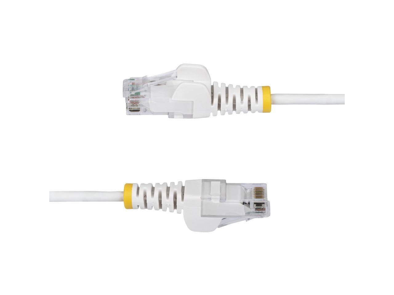 Alt View 1. StarTech.com - StarTech 30ft White Slim CAT6 Ethernet Cable Model N6PAT30WHS.