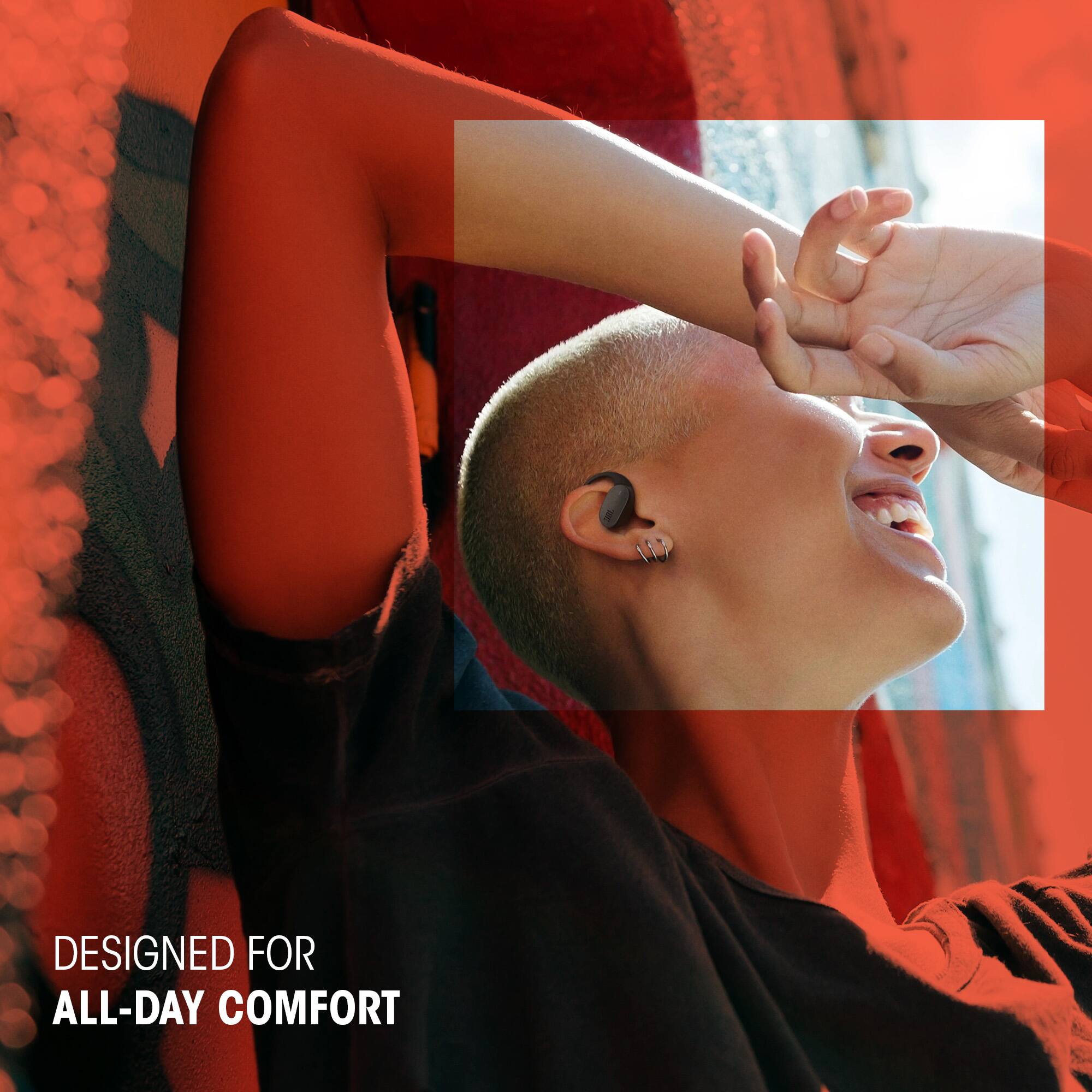 Alt View 1. JBL - Sense Lite - TRUE Wireless Bluetooth Open-ear Headphones - 2025 - Black.