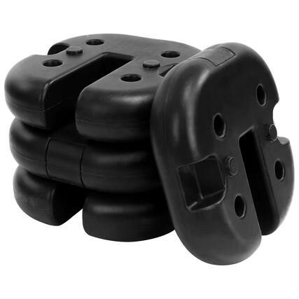 Front. Elevon - Elevon 4 Pack Canopy Weights to Secure Outdoor Tents, Canopies, Umbrellas, Black - Black.
