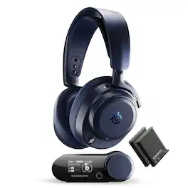 SteelSeries - Arctis Nova Pro Omni 2.4 GHz Wireless Over-The-Ear Gaming Headset for PC, PS5/PS4, Xbox One, Xbox X/S, Switch/Switch 2 - Blue