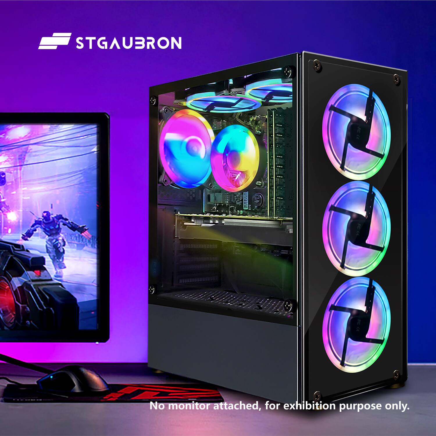 STGAUBRON

No monitor attached, for exhibition purpose only.