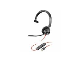 HP - Poly Blackwire 3310 USB-A Headset - Mono, TAA, Microsoft Teams Certified