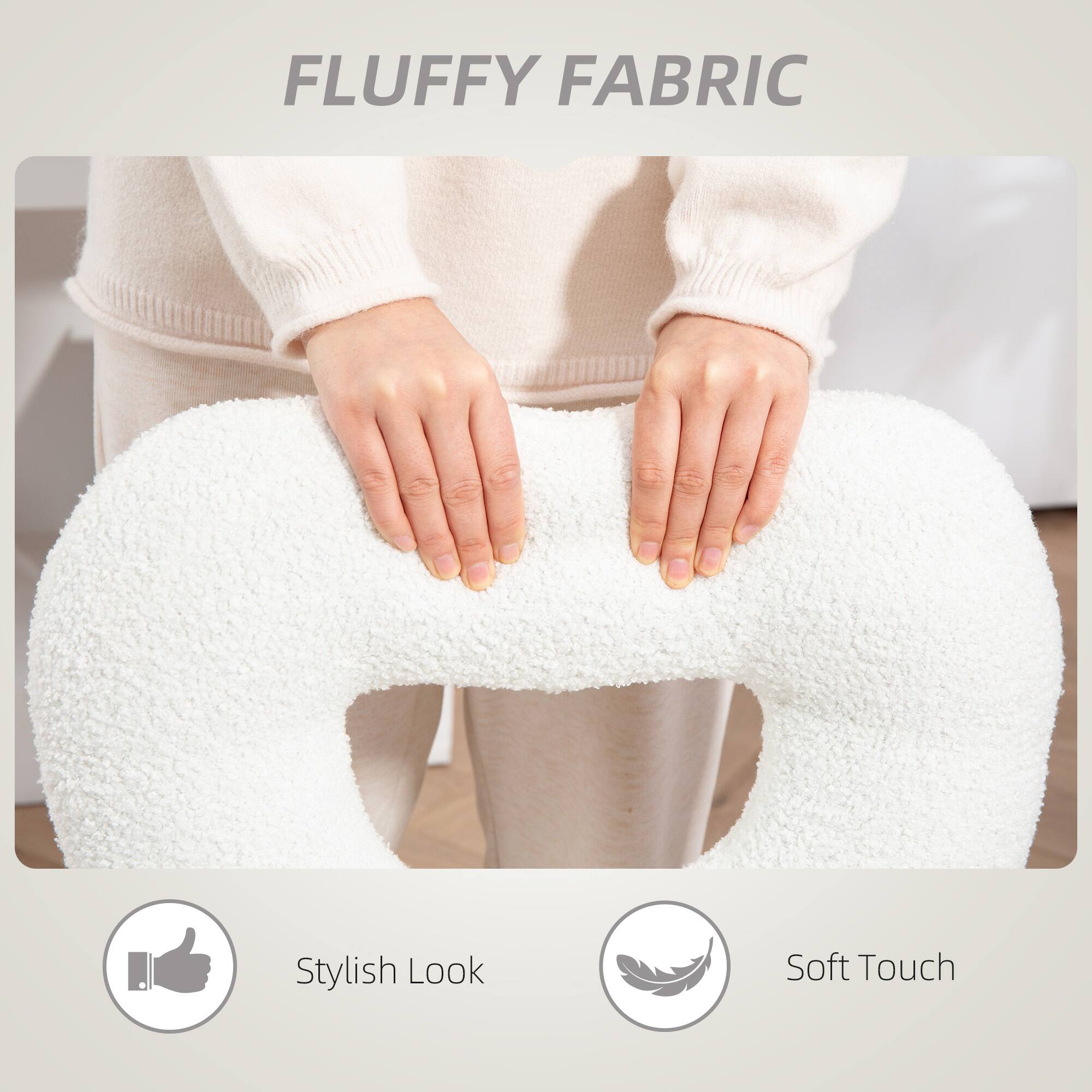 FLUFFY FABRIC, Stylish Look, Soft Touch