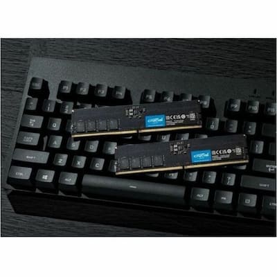 Crucial Micron 16GB (2 x 8GB) DDR5 SDRAM Memory Kit For Desktop PC Crucial Micron 16GB (2 x 8GB) DDR5 SDRAM Memory Kit For Desktop PC
