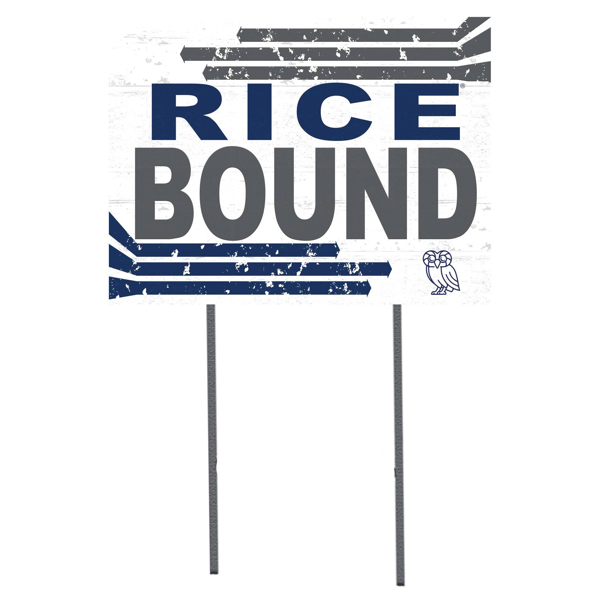 Rice Owls 18" x 24" Team Yard Sign