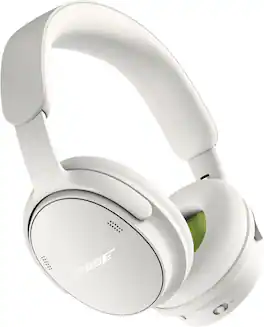 Bose - QuietComfort Headphones (2nd Gen) - Wireless, Over Ear, Active Noise Cancelling, Immersive Audio, USB-C Charging - White Smoke