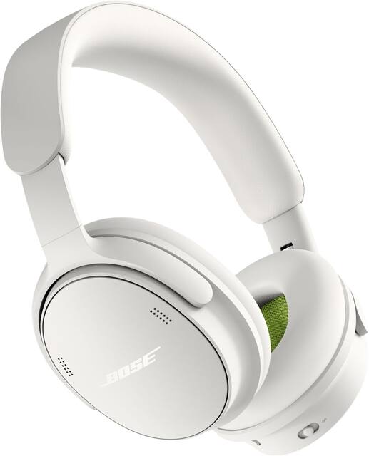 Bose - QuietComfort Headphones (2nd Gen) - Wireless, Over Ear, Active Noise Cancelling, Immersive Audio, USB-C Charging - White Smoke
