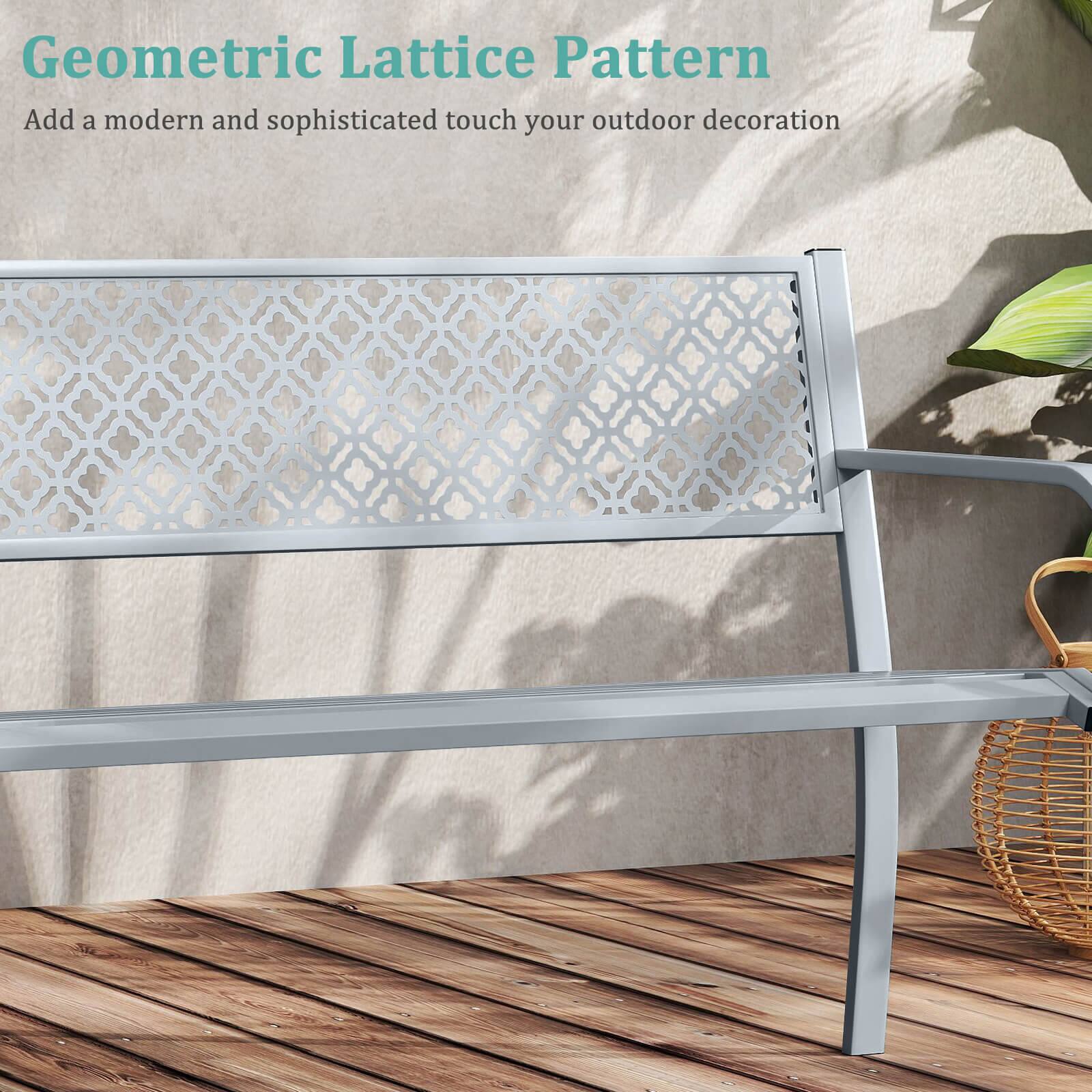 Geometric Lattice Pattern
Add a modern and sophisticated touch to your outdoor decoration
