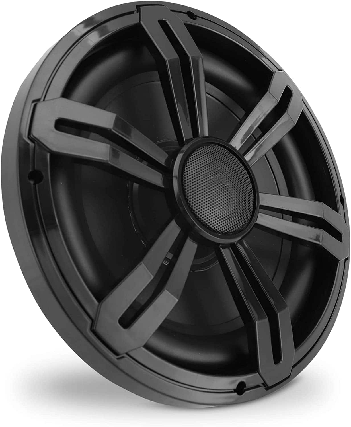 Pyle - PLSMRW124BK 2''  500 Watt Slim Waterproof Car Audio Powered Subwoofer