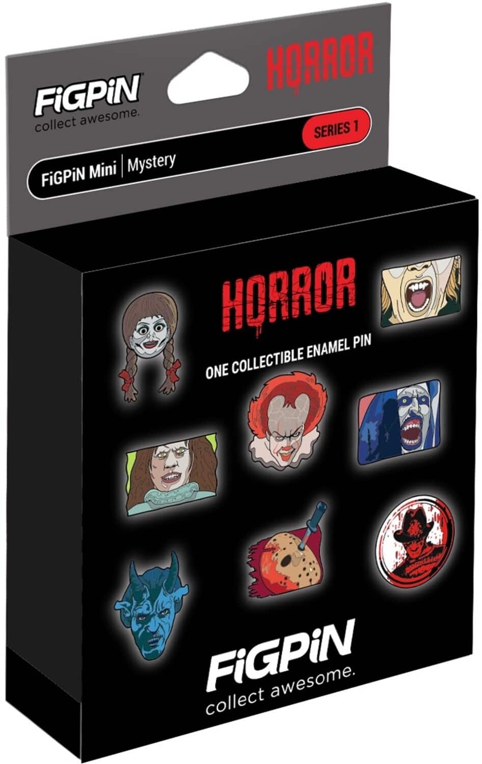 PopMarket - FiGPiN - Mystery Mini Pin - Warner Brothers Horror - Series 1 - 1 Pin - COLLECTABLES - Multicolor