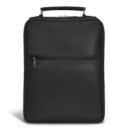 Champs - Onyx Collection - Leather Compact Laptop Backpack - Black