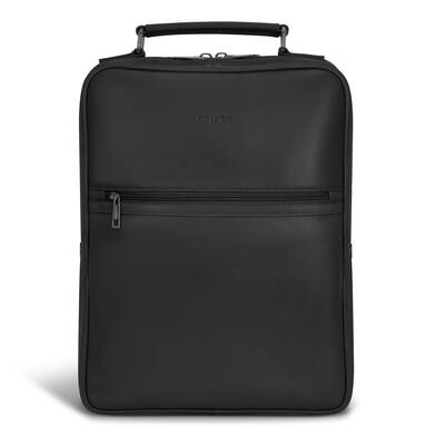 best black leather laptop backpack The Ghostbuster Stay organized and on Skald Black Pebbled Leather Backpack