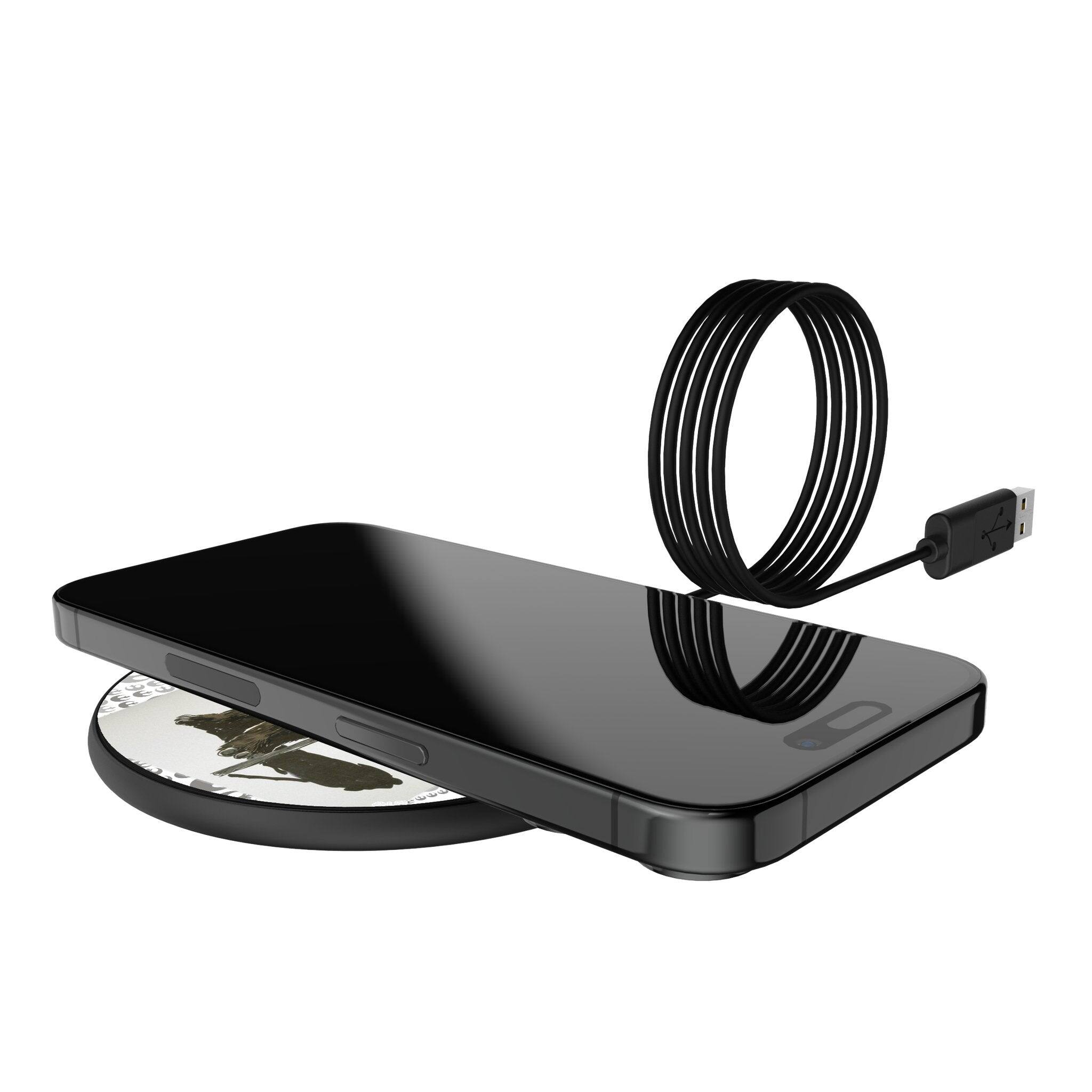 Alt View 1. Keyscaper - Star Wars: Return of the Jedi Portrait 15-Watt Wireless Charger - Ewok.