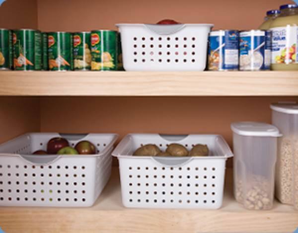 Alt View 8. Sterilite - Sterilite Deep & Medium Ultra Plastic Storage Bin Organizer Basket Pair (6 Pack).