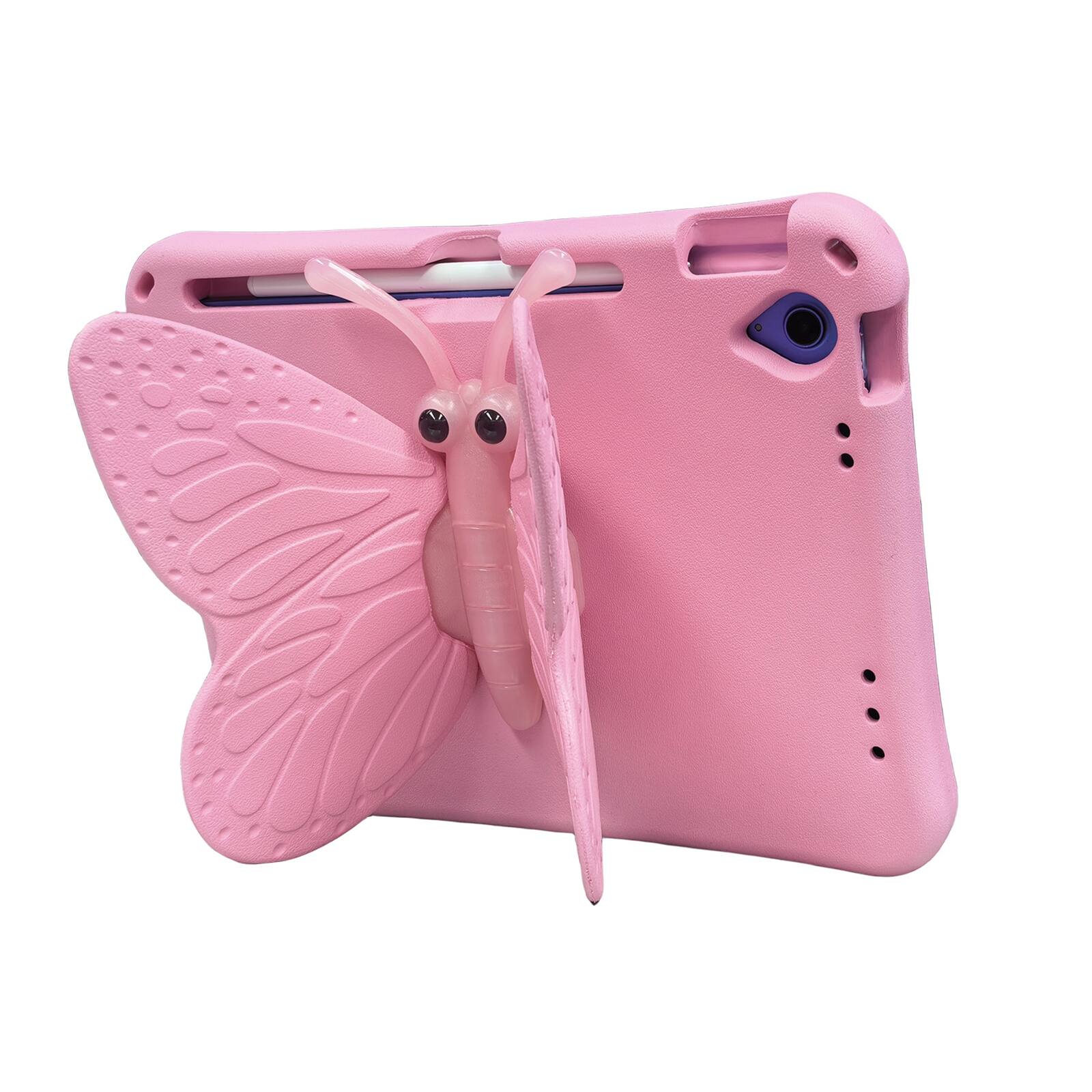 Alt View 2. UUCOVER - Butterfly Case for iPad (A16) 11-inch 2025/iPad 10th Gen 10.9" 2022,Shockproof EVA Kids Case 360° Rotating Stand Cover - Pink.