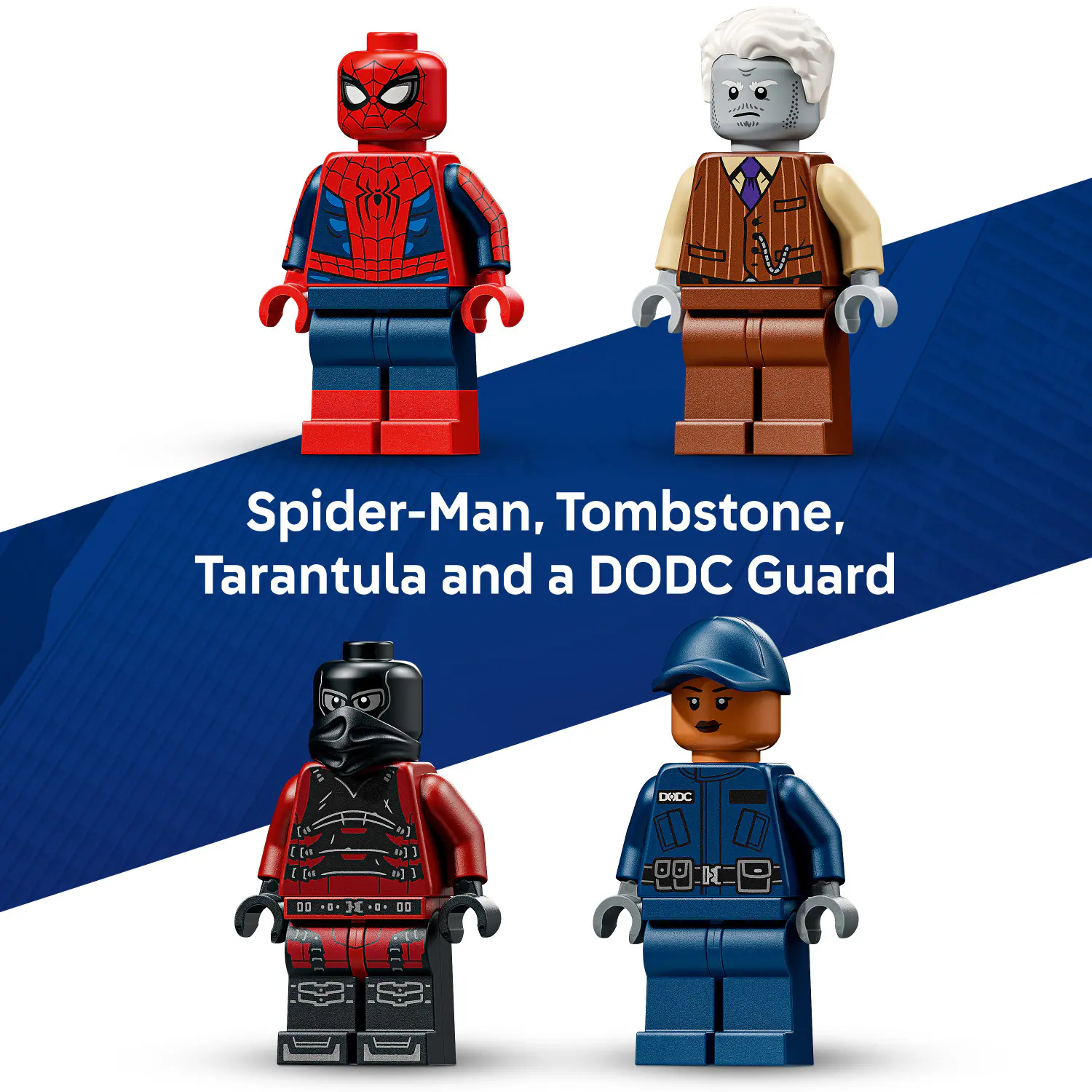 Spider-Man, Tombstone, Tarantula and a DODC Guard