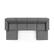 Angle. Modway - Restore 6-Piece Sectional Sofa by Modway - Brown.
