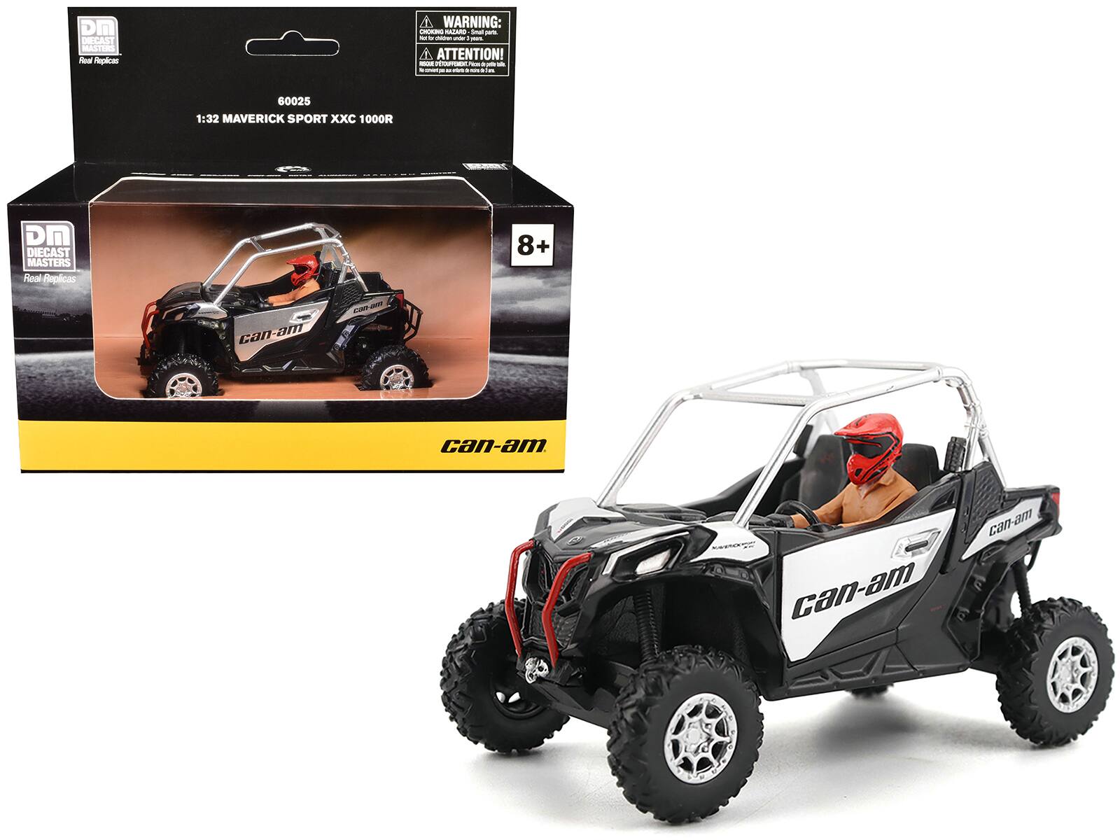 Can-Am Maverick Sport XXC 1000R Silver Metallic and Black with Driver Figure 1/32 Diecast Model by BRP Models price history on PriceWatchPro