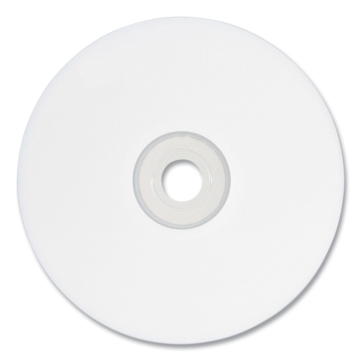 Alt View 2. Verbatim - Verbatim 95251 CD-R 700 MB 52X White Inkjet Printable (100/Pack) - White.