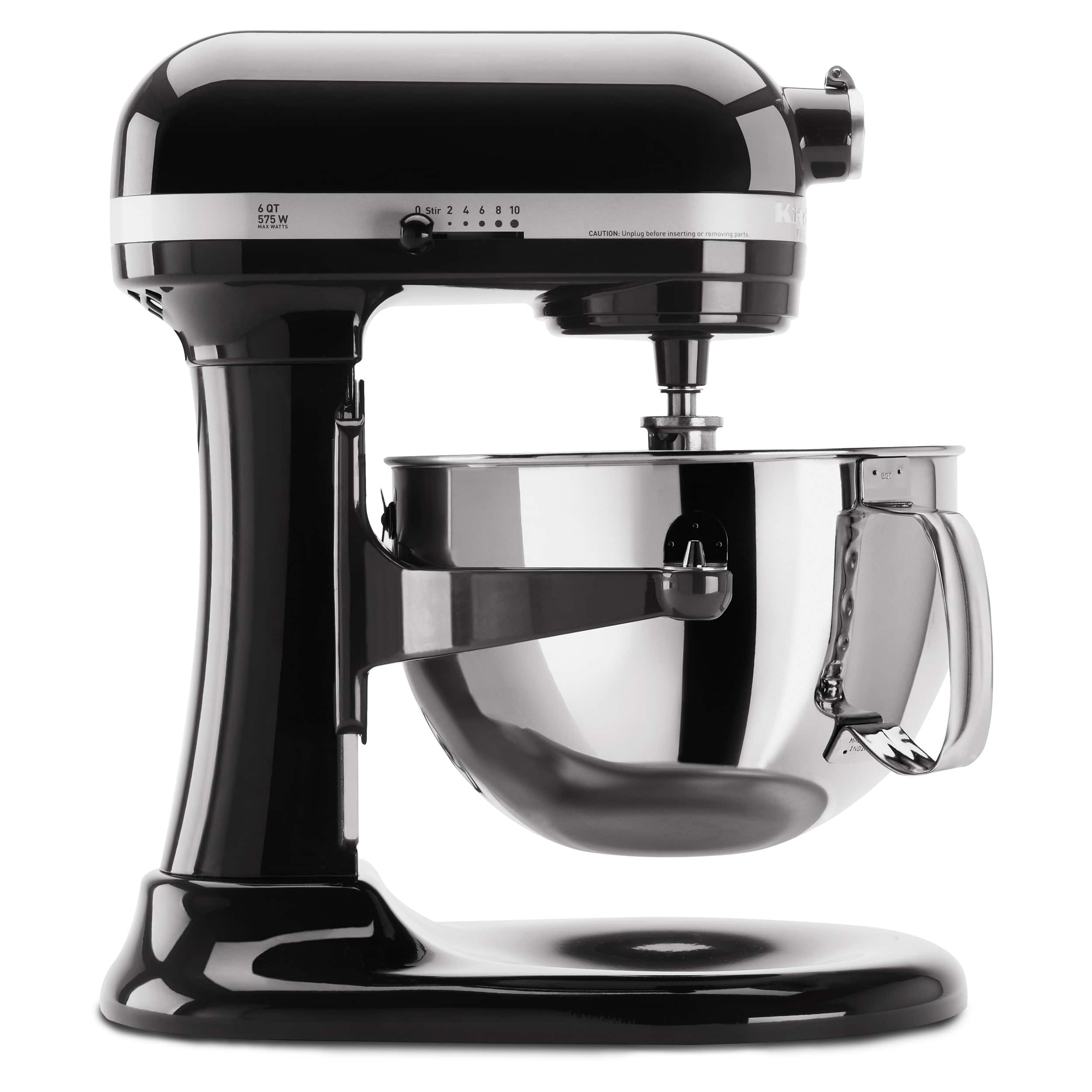 Front. KitchenAid - KitchenAid® Professional 600™ Series 6 Quart Bowl-Lift Stand Mixer - KP26M1X - Black.