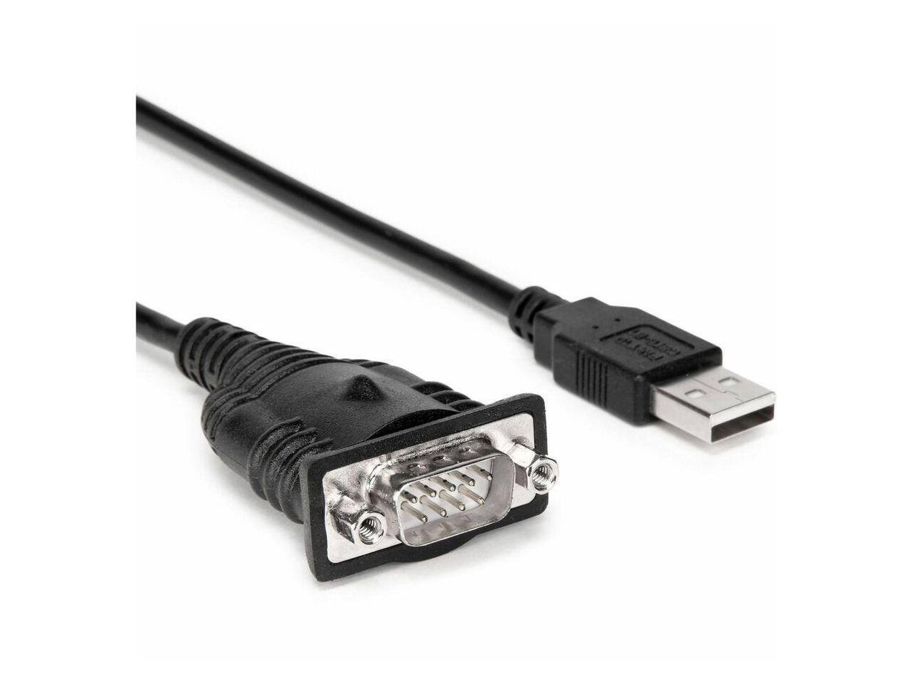 Alt View 2. Rocstor - Rocstor 1-Port USB to RS232 Adapter Cable, 6 ft, COM Retention, DB-9 Male.