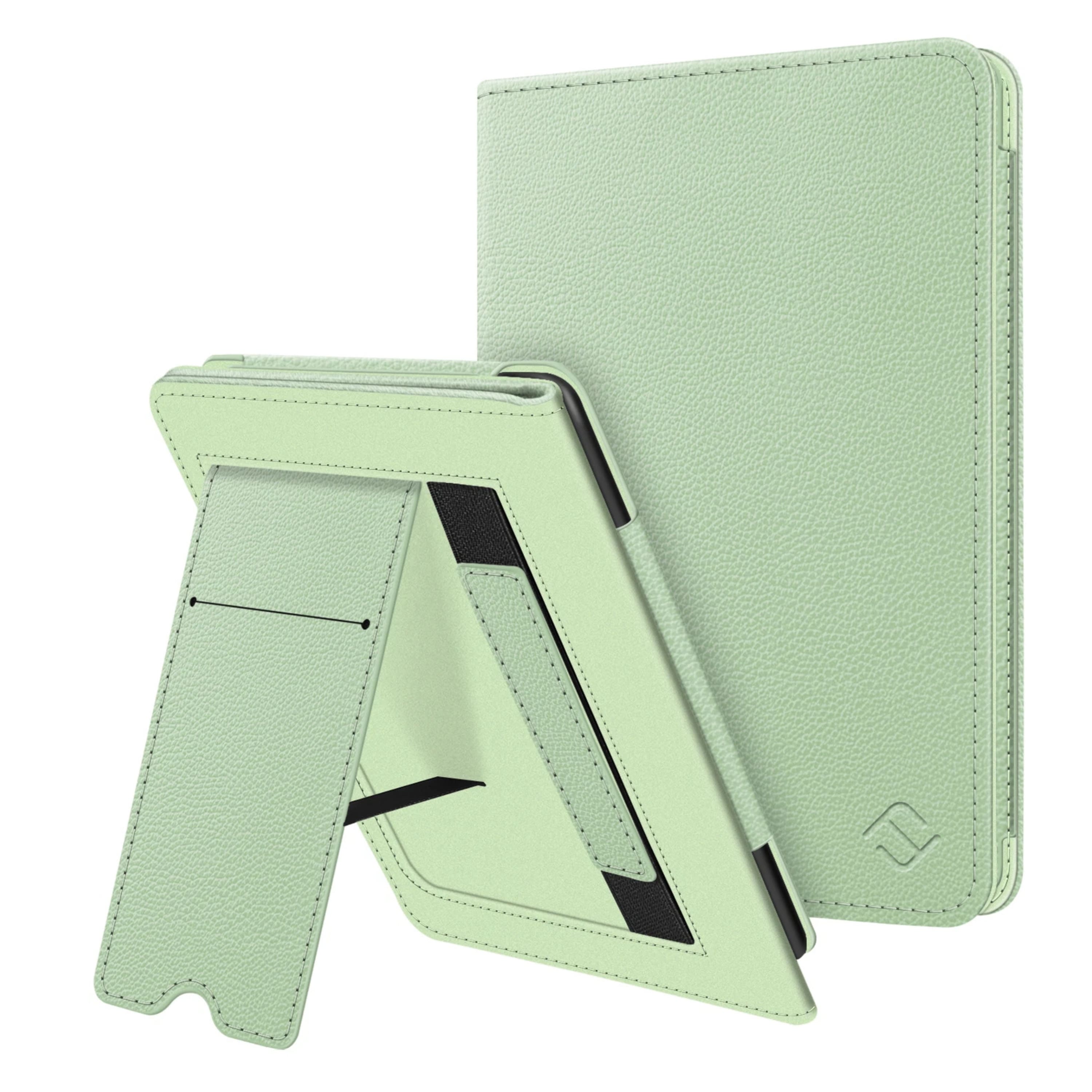 Front. Kitcheniva - PU Leather Stand Case For 6 Inch All New Kindle 11th Gen 2024 2022 Sage Green - Sage Green.