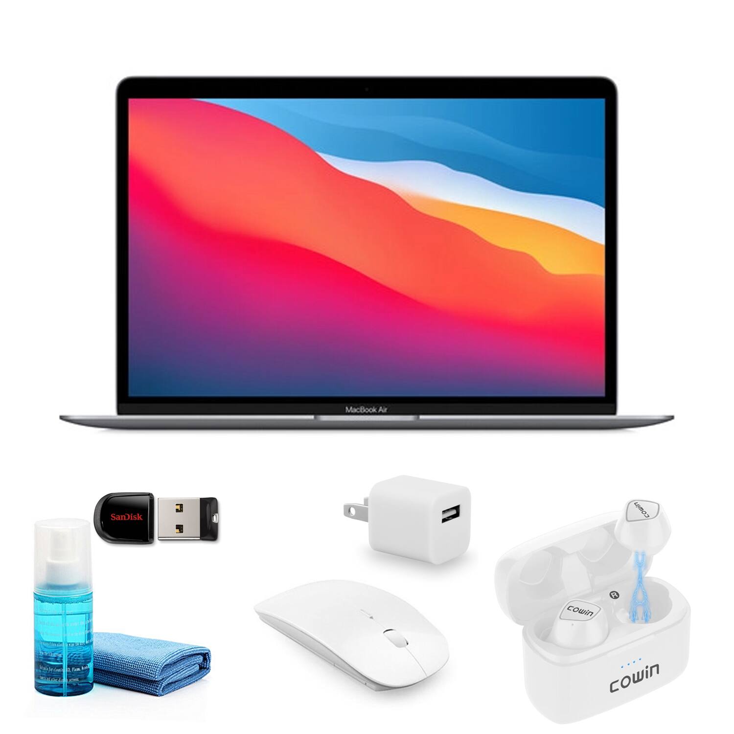 MacBook Air  
SanDisk  
cowin