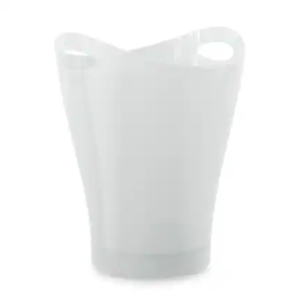 Front. Umbra - Umbra Garbino 2.25 gal White Plastic Contemporary Wastebasket.